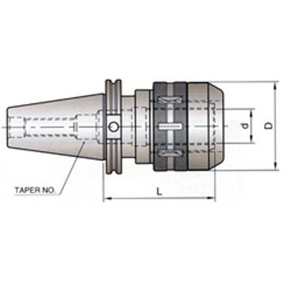 Yg-1 Tool Co Cat40 3/4 Capacity Chuck LK010